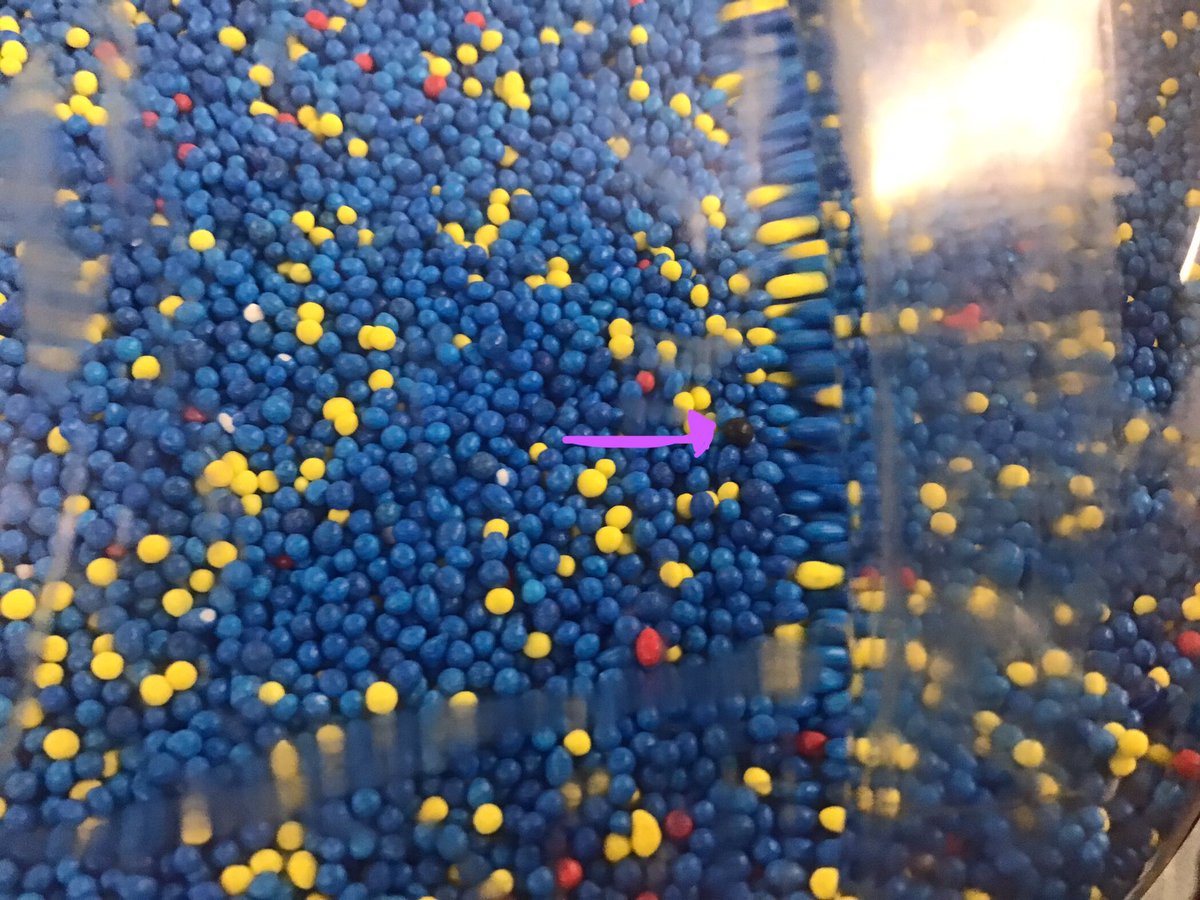 Teaching The Bottleneck Effect to explain gene flow…and it can be a one in a million chance for survival….look who found the one in a million sprinkle! Go Maya! #mineolaproud <a href="/mineolahs/">Mineola High School</a>