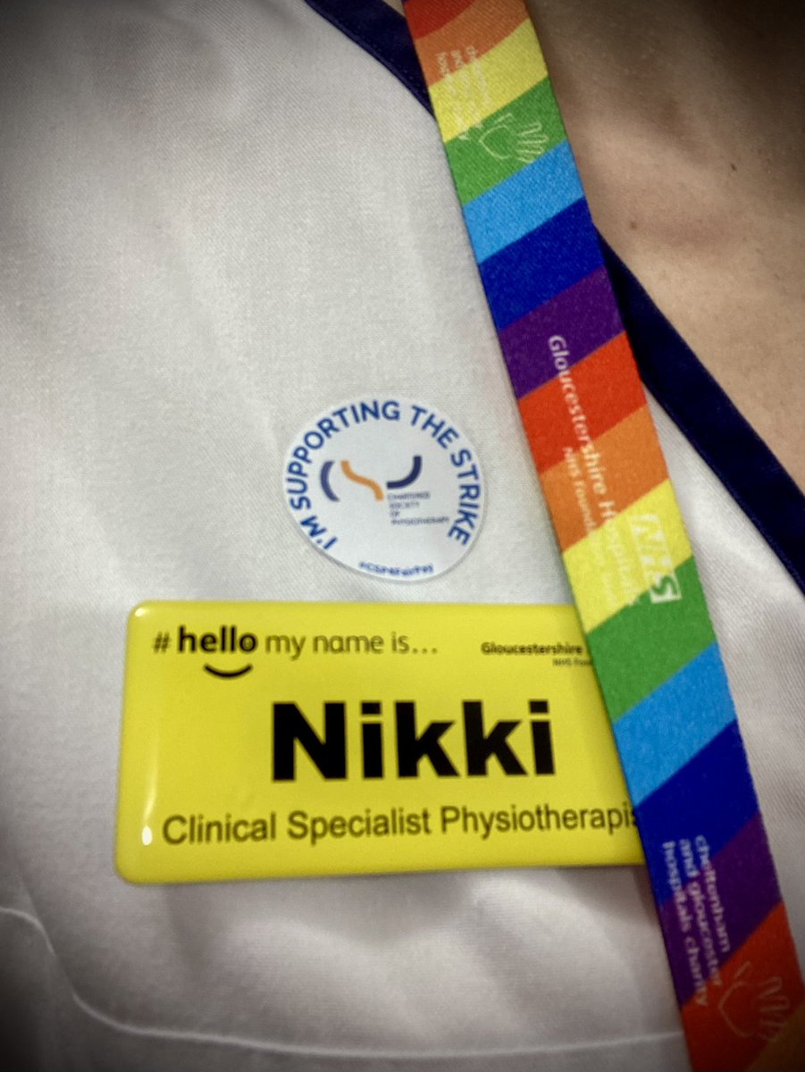 I’m supporting the strike today, to strengthen our joint voice. Look after us so we can look after you #csp4fairpay <a href="/gloshospitals/">Gloucestershire Hospitals NHS Foundation Trust</a>