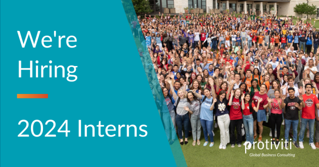 VBPatterson's tweet photo. Protiviti’s internship is an innovative experience designed to take you on a journey to immerse you in our unique business and culture. Apply now to be a 2024 intern! https://t.co/5rFEheXLtj https://t.co/Ow4klzb5Lj