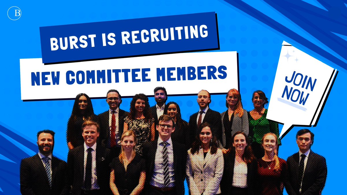 Last chance to apply for our committee, applications close midnight tomorrow. Apply here redcap.link/BURST-23-Recru…. We welcome all doctors and medical students, IT professionals and students with web design background. ‼️LAST 24 HOURS‼️APPLY NOW!