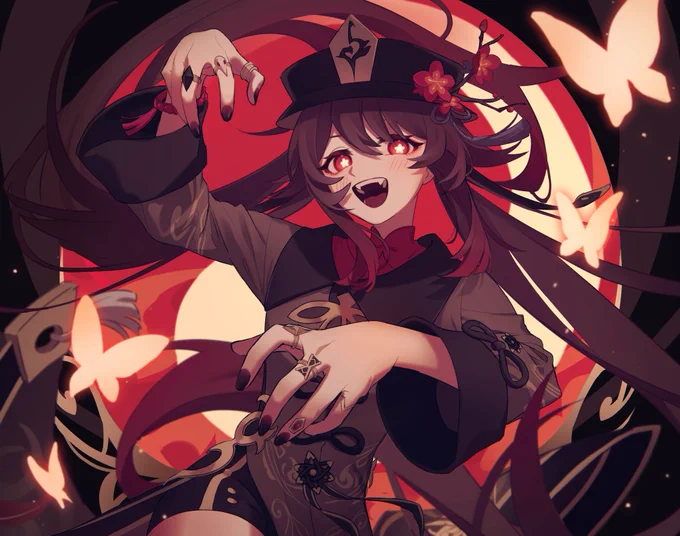 #胡桃イラストコンテスト #HuTao 
