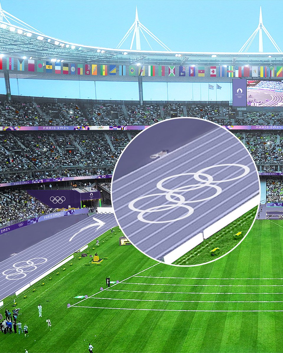 travismillerx13's tweet photo. #Paris2024 Olympics track will be purple💜 https://t.co/UXt1C8irPr