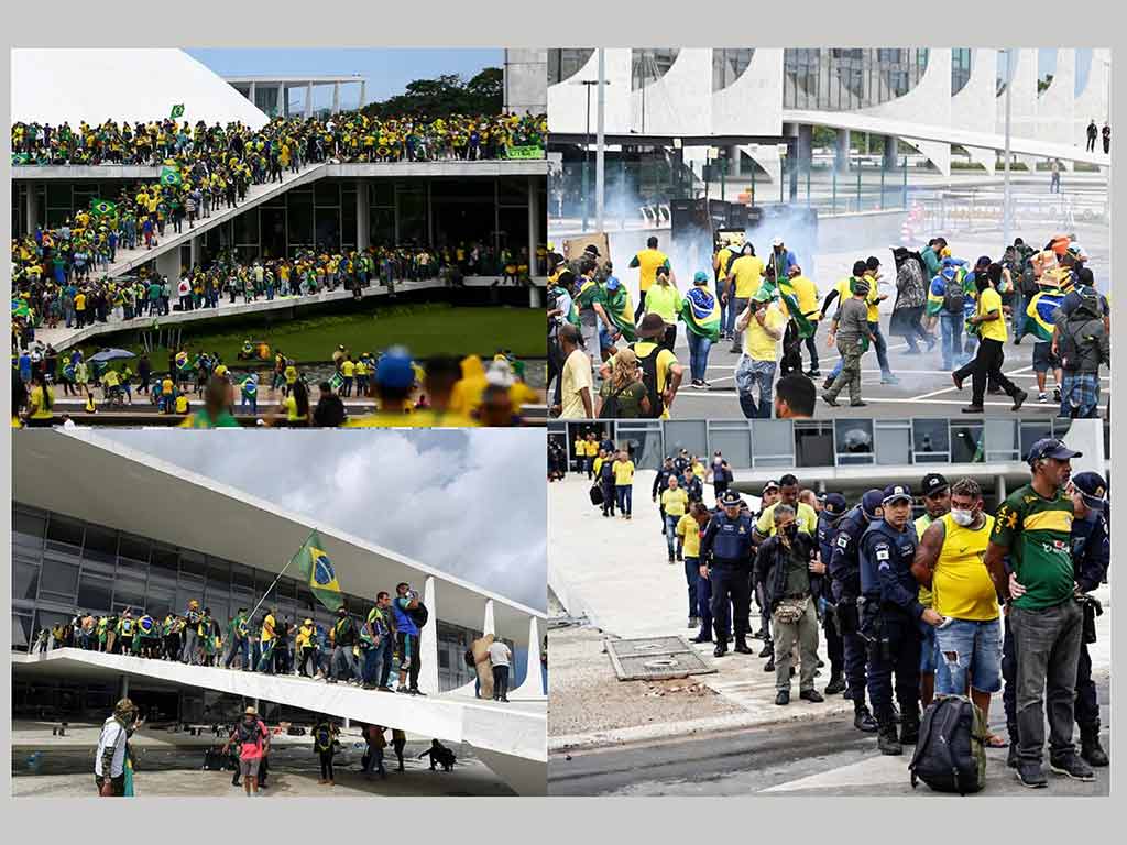 CampeonCubaIU's tweet image. 🇧🇷Cerca de 1 400 personas permanecen presas en cárceles o domicilios, al cumplirse hoy un mes de la intentona golpista que culminó con el saqueo de las sedes de los tres poderes, en la capital brasileña. #NoAlGolpeDeEstado #TodosConLula