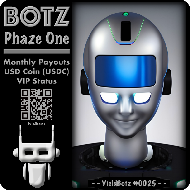 BotzFinance's tweet photo. BOTZ paid out crypto to our NFT holders to kick off February. What are your NFTs doing for you?  #BOTZ #YieldBotz https://t.co/HfqIKXXkYO
