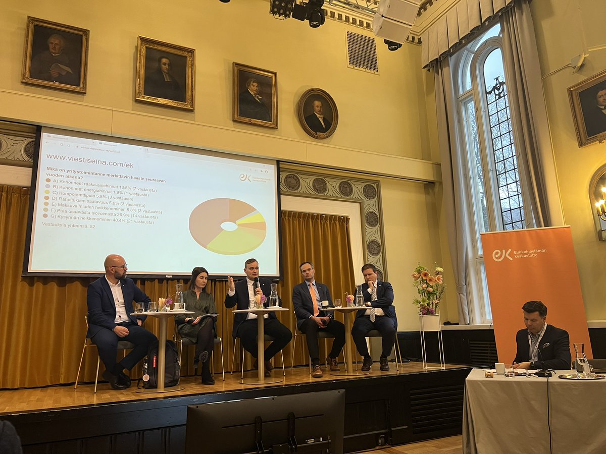 Tänään taklataan yritystoiminnan haasteita <a href="/Elinkeinoelama/">EK</a> #Yrittäjävaltuuskunta