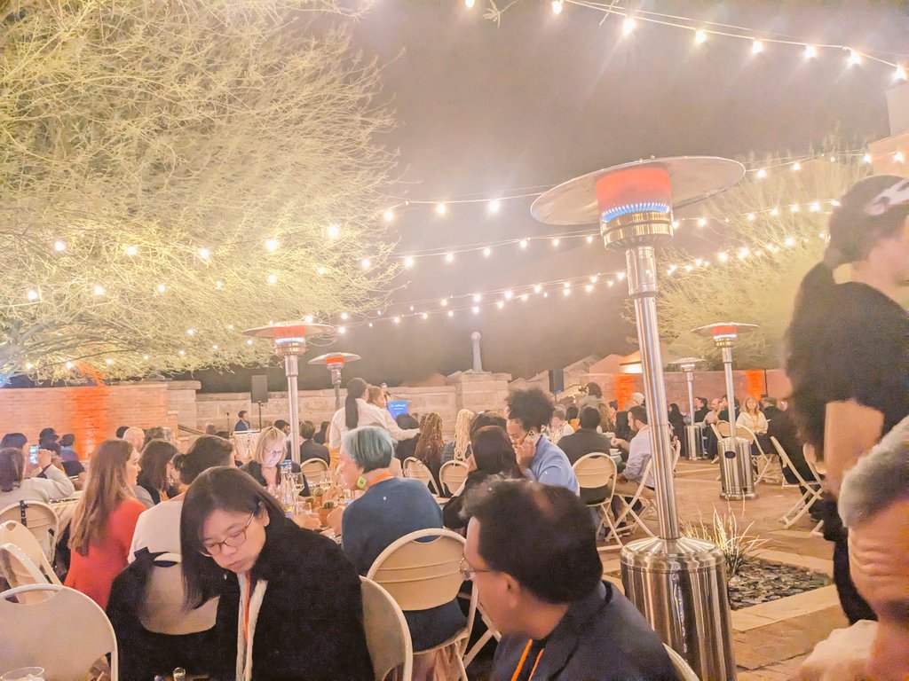 Last night's reception at #infyxroads was so beautiful! The music, the outdoor dinner, the AZ Heritage Center (@heritage_az), and of course, our speaker - @DianaAlsindy ♥️✨♥️✨♥️✨♥️ @InfyFoundation @CSforALL