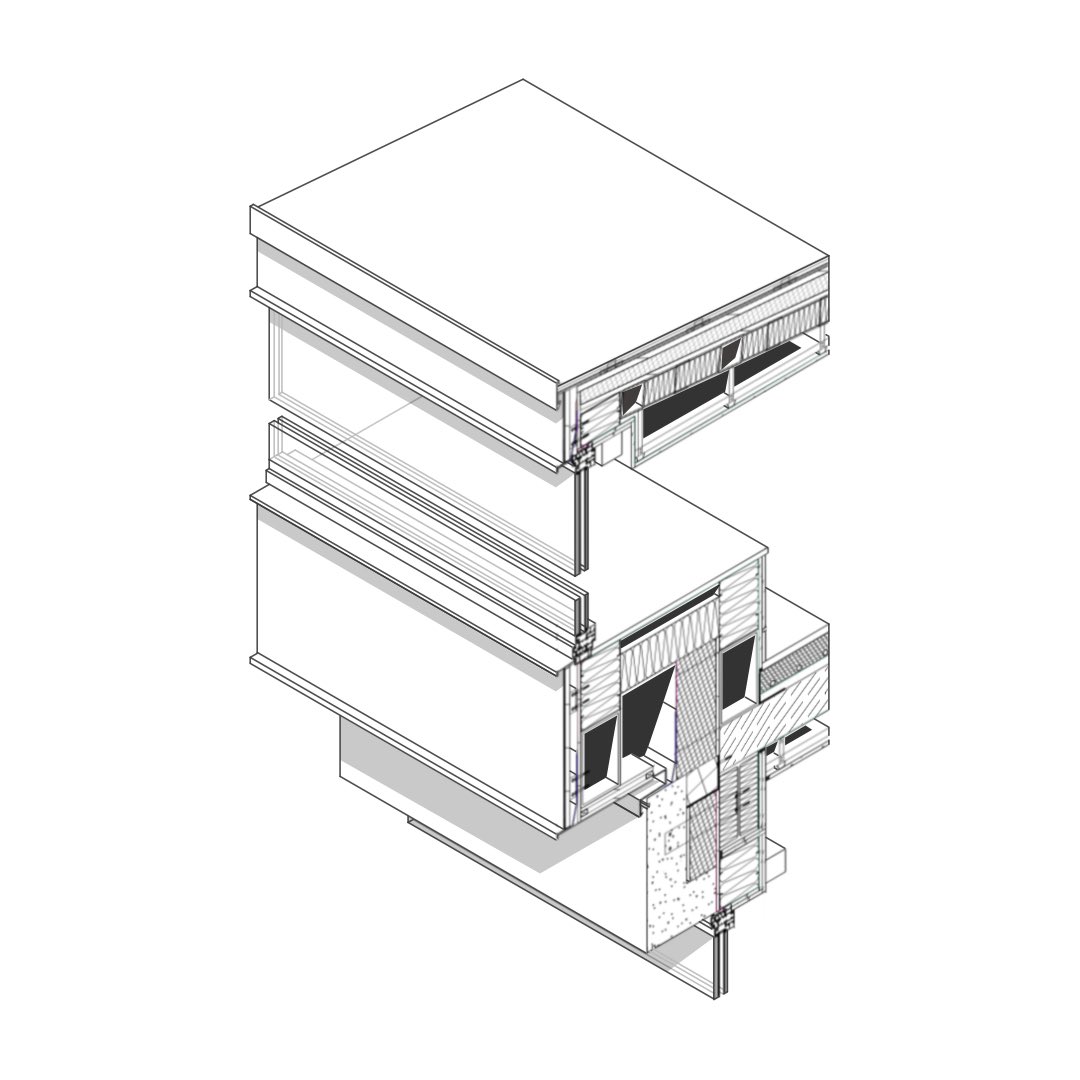SlabDesignUnion's tweet image. Axo detail from a project I did the facade package for last year. Precast, glass and metal make this a complex but very crisp 3D composition 🤓👍 #facadesketch #facadesketches #facade #facadedesign #facadeengineering #architect #design #details #architect #design #construction