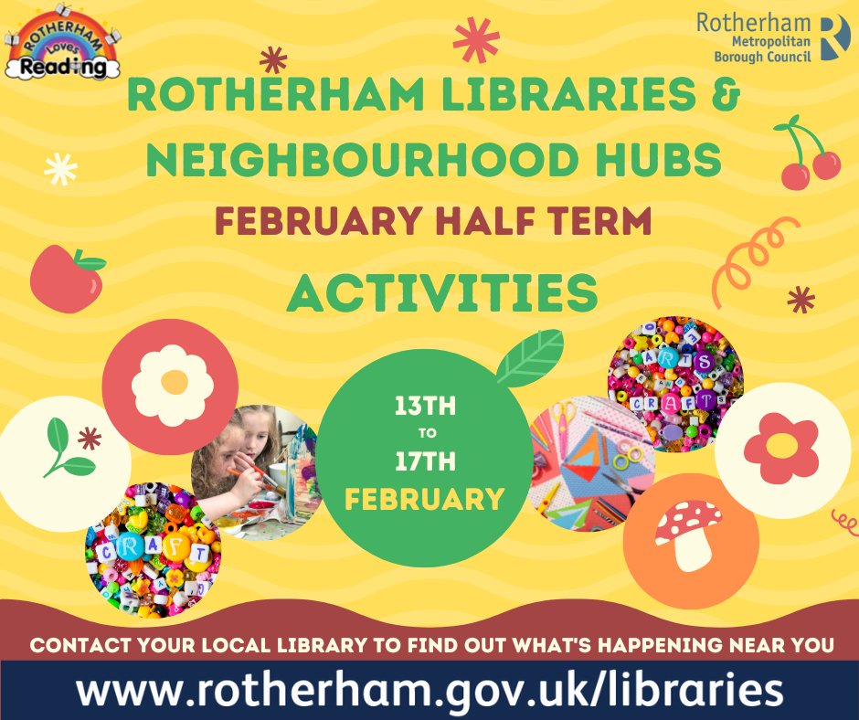 Rotherham Libraries on Twitter "There are lots for fun activities