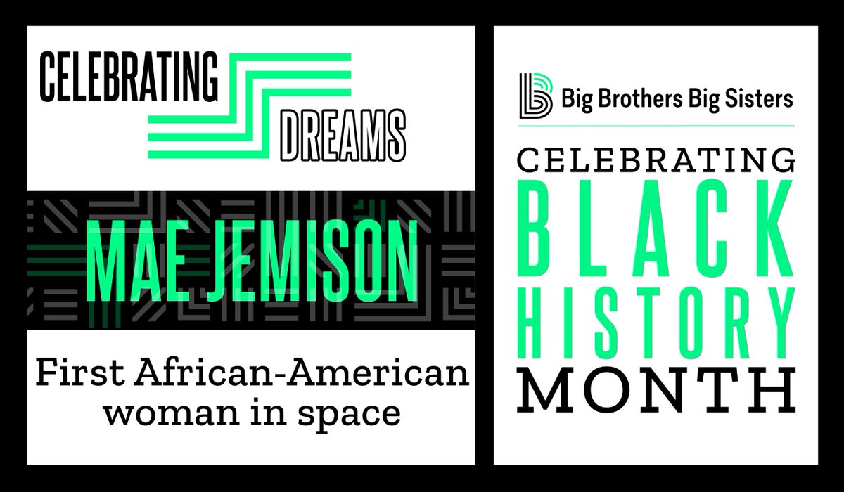 BBBS7Rivers's tweet photo. This week BBBS celebrates Dr. Mae Jemison! 
Dr. Mae Jemison has lived an extraordinary life! Check out some awesome videos to learn more about the first Black woman to travel to space!!
Check out https://t.co/Jm2UtJAaC4 for more awesome learning! https://t.co/7uRpiCOIFk