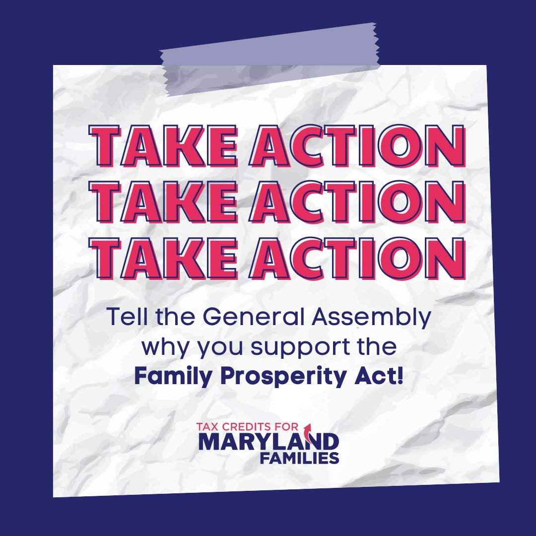 The Family Prosperity Act has its first hearing on 2/16 in Ways and Means! #SB552 #HB547

THANK YOU to Gov. <a href="/iamwesmoore/">Wes Moore</a> &amp; LG <a href="/arunamiller/">Aruna K. Miller</a> for your leadership💜

Join them in support and tell #MGDA23 why we need this crucial legislation! ➡️ bit.ly/2023FPA