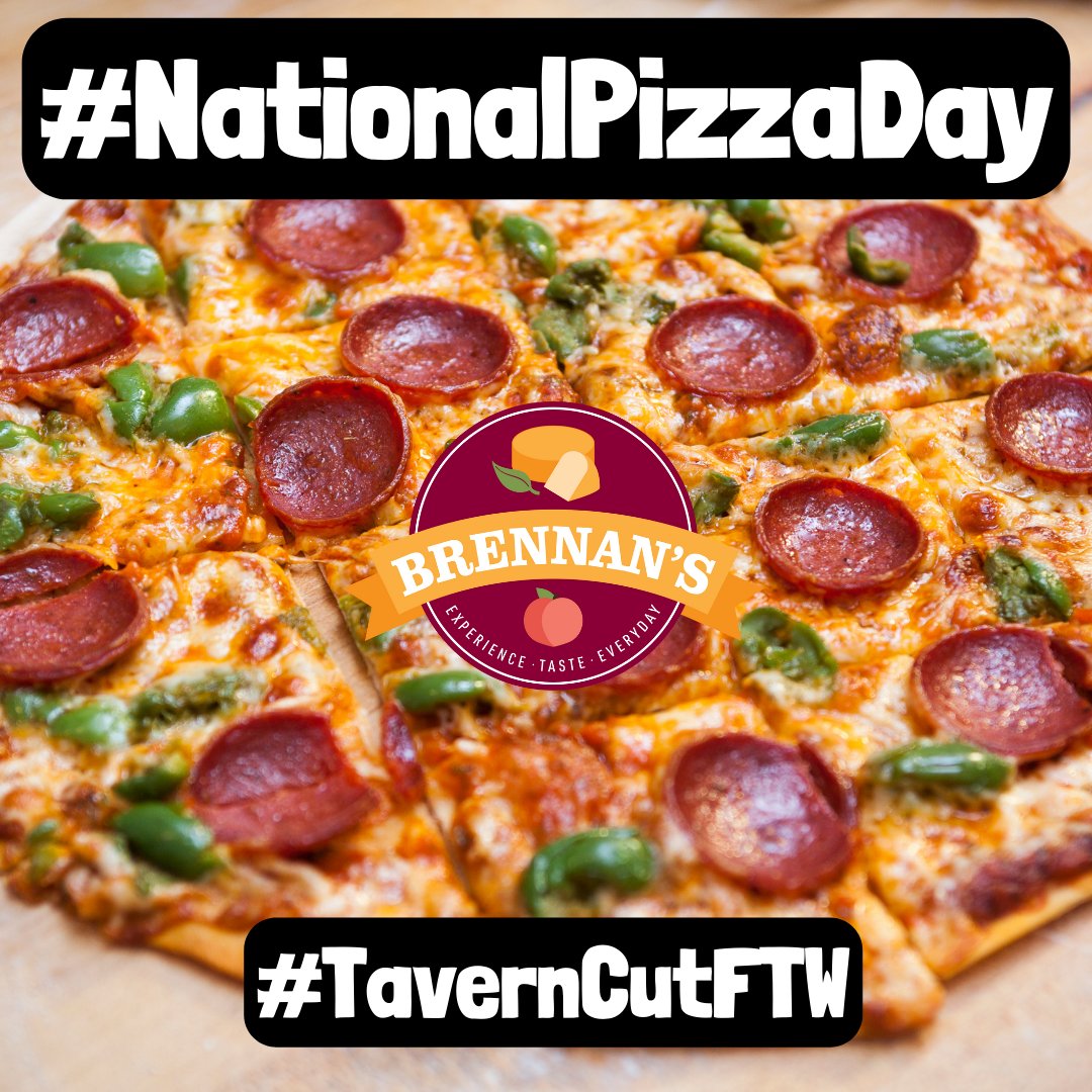 brennans_beer's tweet photo. It's #NationalPizzaDay & you very well know-#TavernCut is the #BestCut!
Our Brennan's Tavern-Style frozen pizzas are the perfect pies for a blizzard - so good you'll forget you're not at the corner tavern! Great w/ beer!😉
#Pizza #SquareCut #CrispyCrust #ThinCrust #CrackerCrust https://t.co/MKizm8sQap