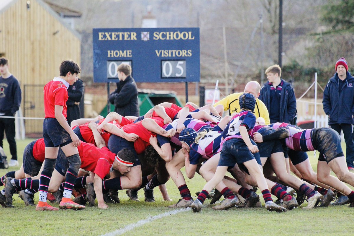 Thank you @BerkoSport, so lovely to welcome pupils and staff to @ExeterSchoolUK and what a great contest. Safe journey home! Well done to the @ExSchSports U15s who progress to the @SchoolsCup plate semi final 🙌 @NextGenXV @DevonRFU #exeterschoolsport #schoolrugby #devon