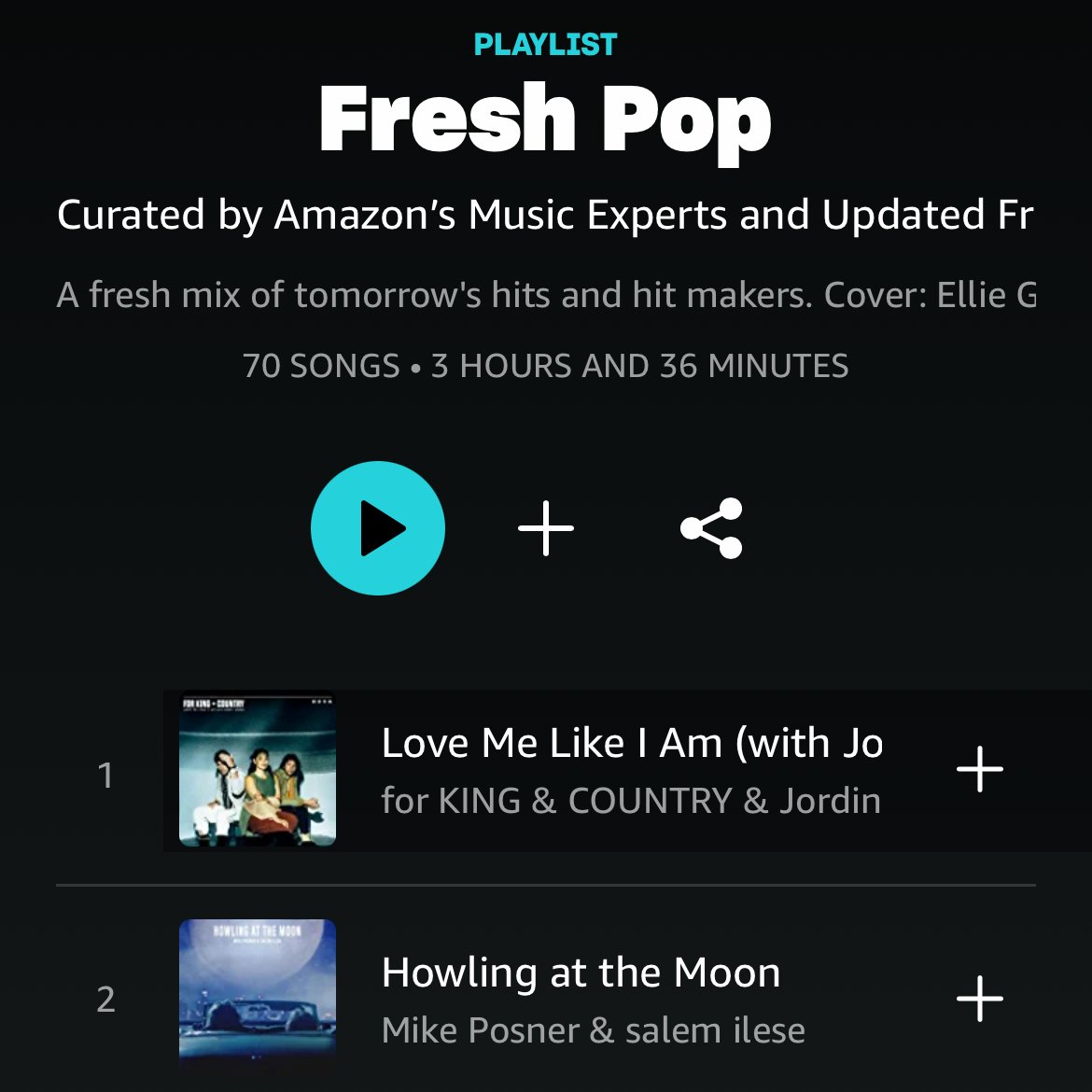 4kingandcountry's tweet photo. What's this?!! So grateful to our mates at @amazonmusic for adding #LoveMeLikeIAm with @JordinSparks to their #FreshPop playlist! 🎧🎶🙏🏽 https://t.co/7UJ88MVrzG https://t.co/tY4CWqSm3s