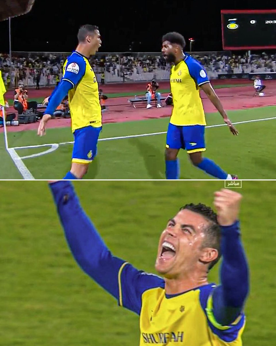 ESPNFC's tweet photo. Cristiano Ronaldo still celebrates every goal like it's his first 😤 https://t.co/pjt5wKiK7J