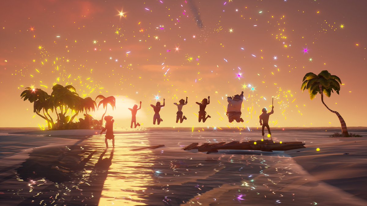 jannickinspired's tweet photo. A group of sailors admire the firework party at sunset

Theme: Friendship
#SotShot #SeaOfThieves
@SeaOfThieves https://t.co/V0eX3xQx3n