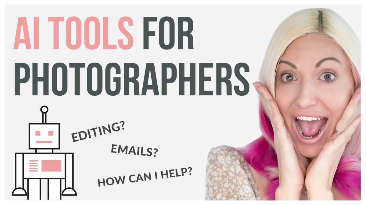 chelseanicole's tweet photo. 5 AI Photography Tools That Will Help Grow Your Business In 2023! 🤖 https://t.co/6h1dP6zvPA 
#professionalphotographer #portraitphotography #weddingphotography #ai #chatgpt #aiediting https://t.co/wXMROsLjqx