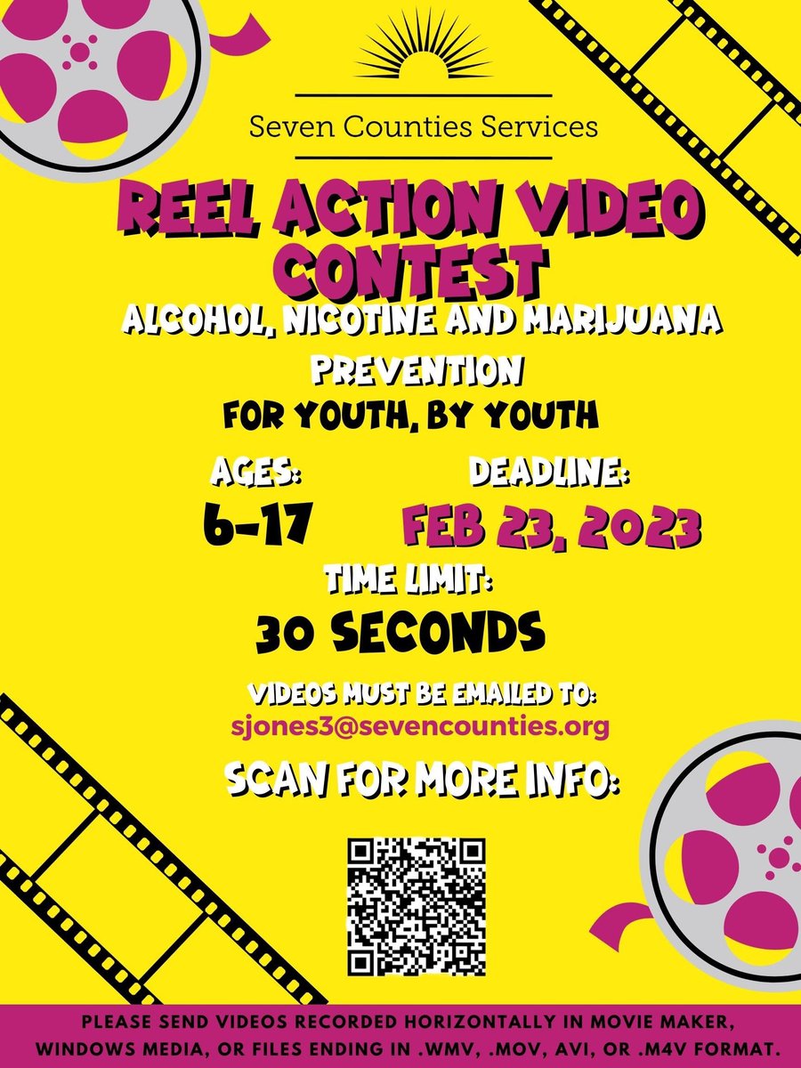 Just a reminder that the deadline for submissions to the REEL Action Video Contest is two weeks from today! Please see the flyer for additional details.