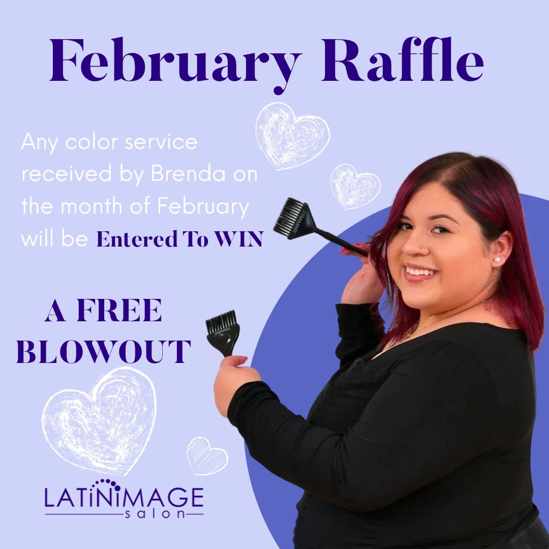latin_image's tweet photo. Because we ❤️ you!! Any color service received by Brenda for this month of February will be entered to WIN.
.
.
.
.
#raffle #color #valentine #February #winner #love #blowout #thankyou #gratitude #service #heart #silkpress #smoothhair #balayage #highlights #moneypiece https://t.co/g0VhatuoAi