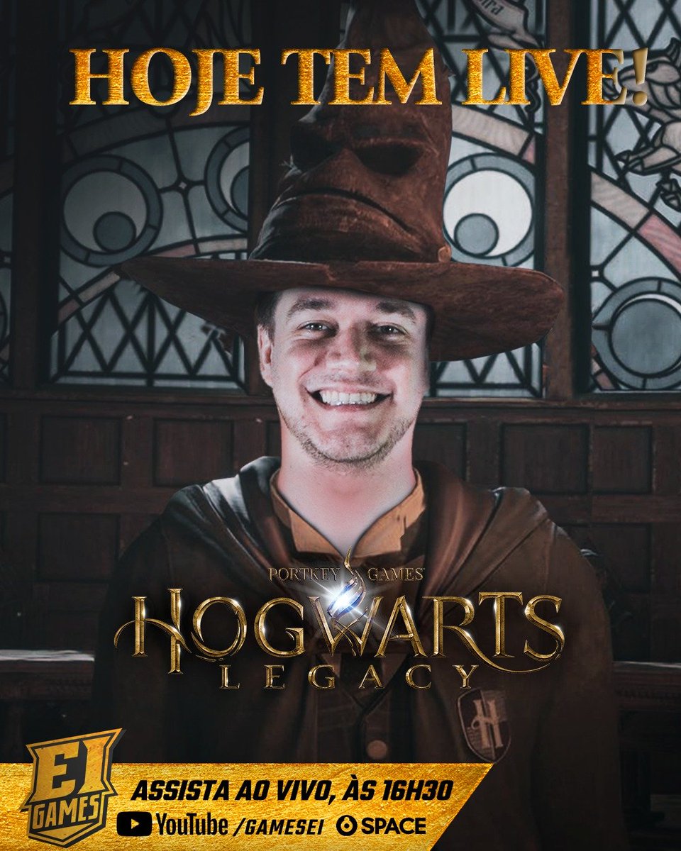 AVISA QUE HOJE TEM LIVE! 🪄🔥

Nosso papito <a href="/octaviobuzz/">Octavio Neto</a> vai começar o esquenta pra #HogwartsLegacy daqui a pouco! 

Hoje, às 16h30, tem live de #HogwartsLegacy no YouTube do EI Games: bit.ly/3ljbAcV! 

Já ative o sininho, hein! #eigames