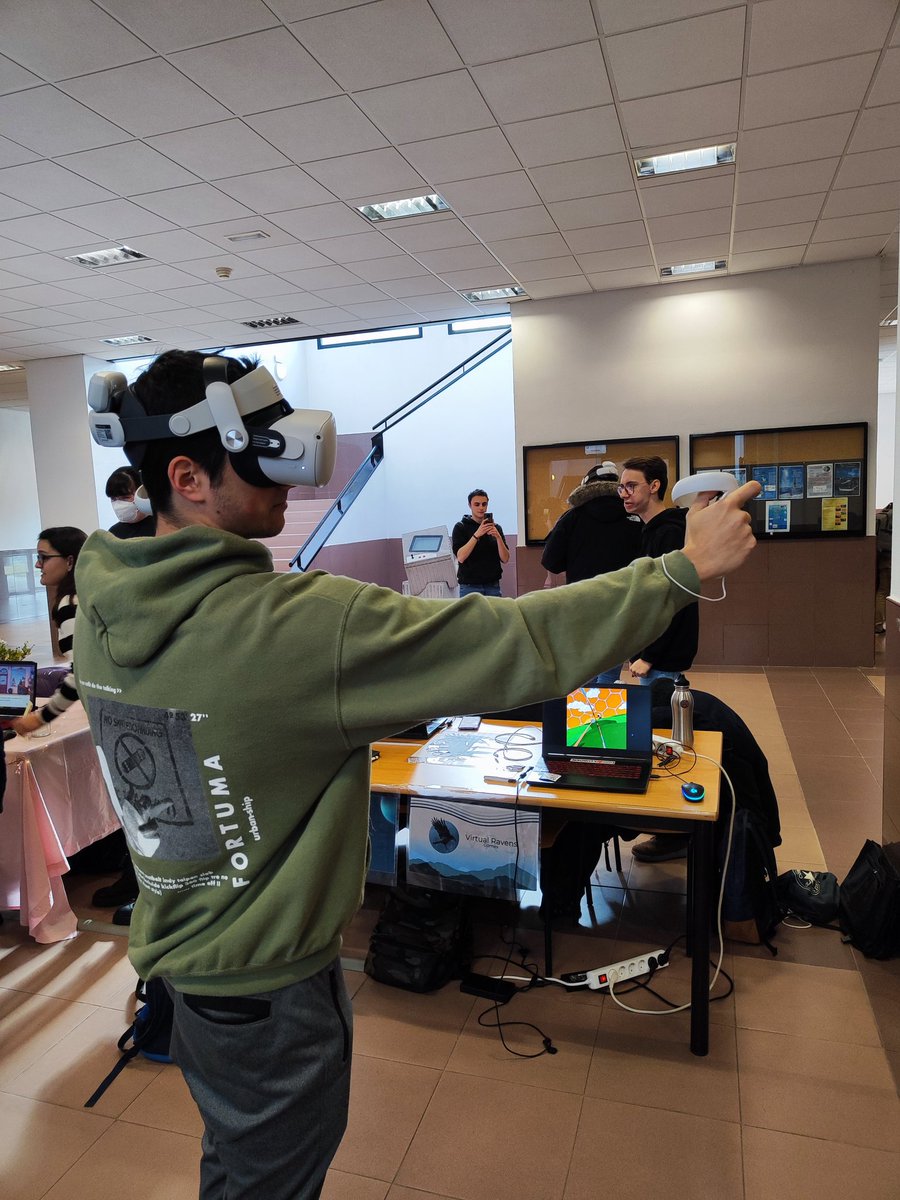 VRSDevs's tweet photo. Gracias a todos los que habéis probado Jadoraki en los #ETSIIJobDays2023. Nos alegra muchísimo el cariño que le habéis dado y lo que os ha gustado. 

No dudéis en darle wishlist en Steam para apoyarnos 
https://t.co/OlF3Ex5Y3t

#indiedev #indiedevspain #VirtualReality #indiegame https://t.co/1MQ2Q0eH6C