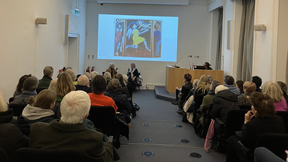 IMMAIreland's tweet photo. A full house tonight in the IMMA Lecture Hall for the exhibition Preview Talk with Patricia Hurl and Catherine Marshall 👏 #PatriciaHurl #IrishGothic #IMMATalks https://t.co/ULv57DTl1u