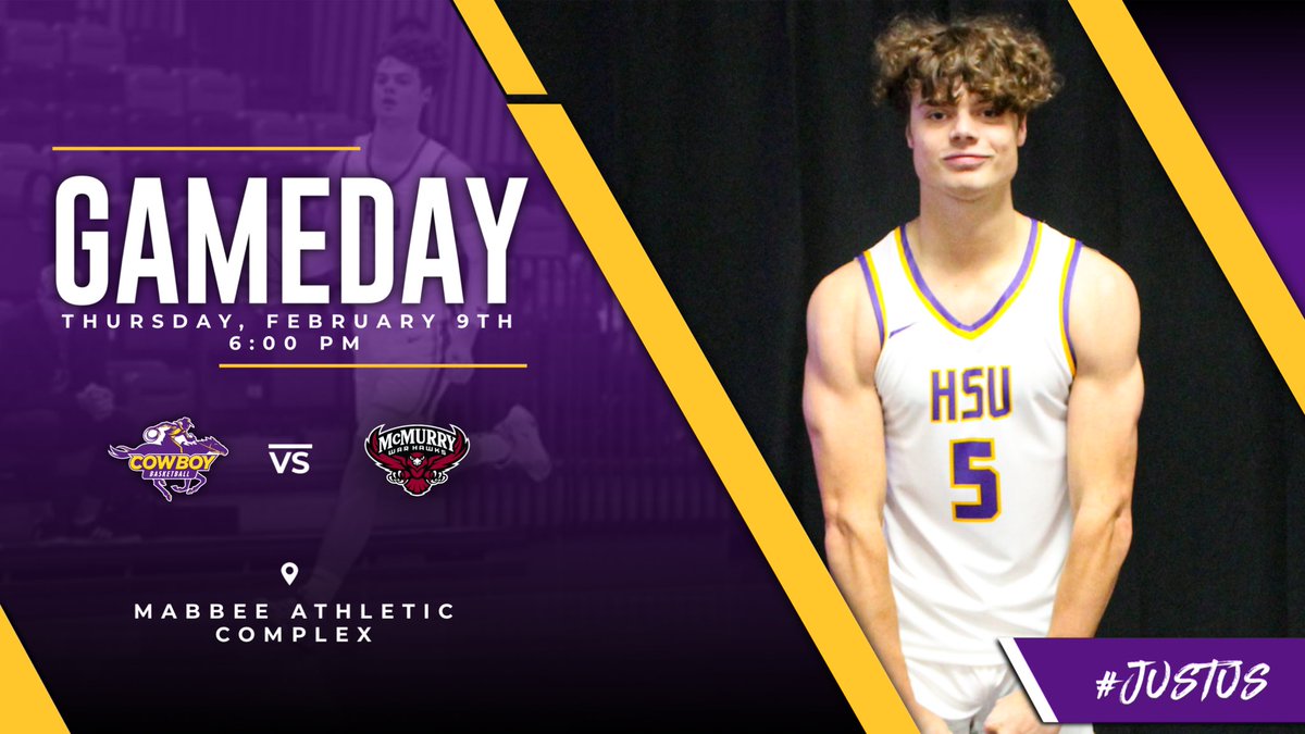 HSUMBB's tweet photo. Crosstown Showdown in Mabee!

🆚: McMurry University 
📍: Mabee Athletic Complex
⏰: 6:00 PM ‼️
📺: https://t.co/WXK0vl4cli

#JustUs 🤠🏀 https://t.co/DfQ7TZFodp