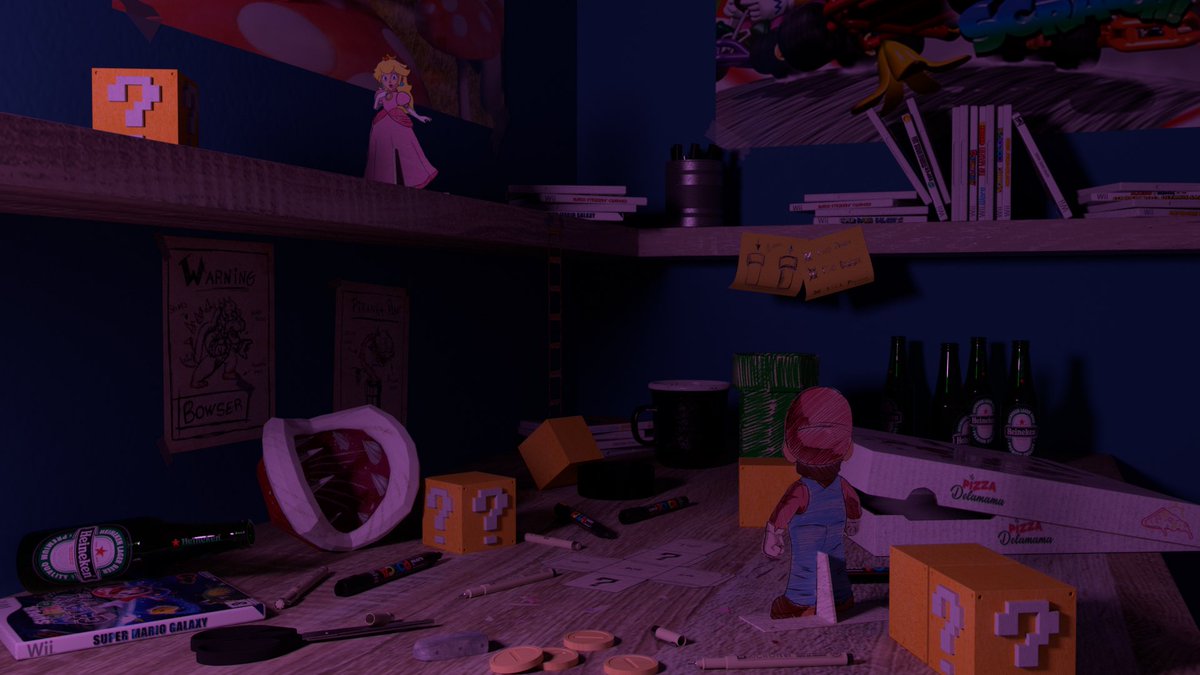 lubl__'s tweet photo. « Le bureau. » for @ESMArtistiques 

Premier projet complet réalisé en 3D.
Réalisation d'une version jour et une version nuit.

Software : MAYA https://t.co/3QDg1t5qRG