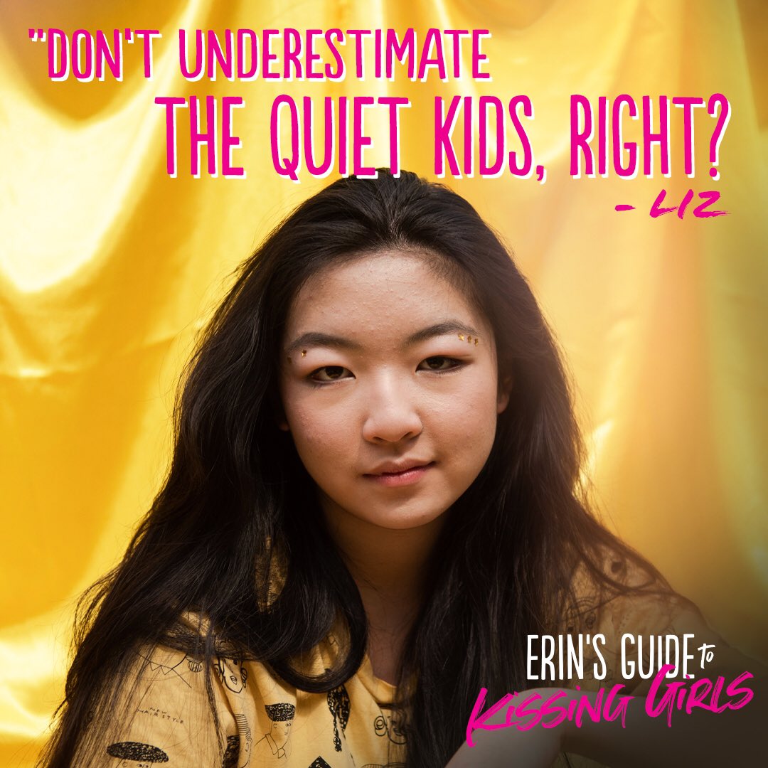 QuiverDistrib's tweet photo. If you can’t relate to these three middle schoolers in one way or another, were you even a tween? 💘🥹 Fall in love with the #ErinsGuideToKissingGirls gang today. Buy or rent NOW. https://t.co/jyMO8k6GPE