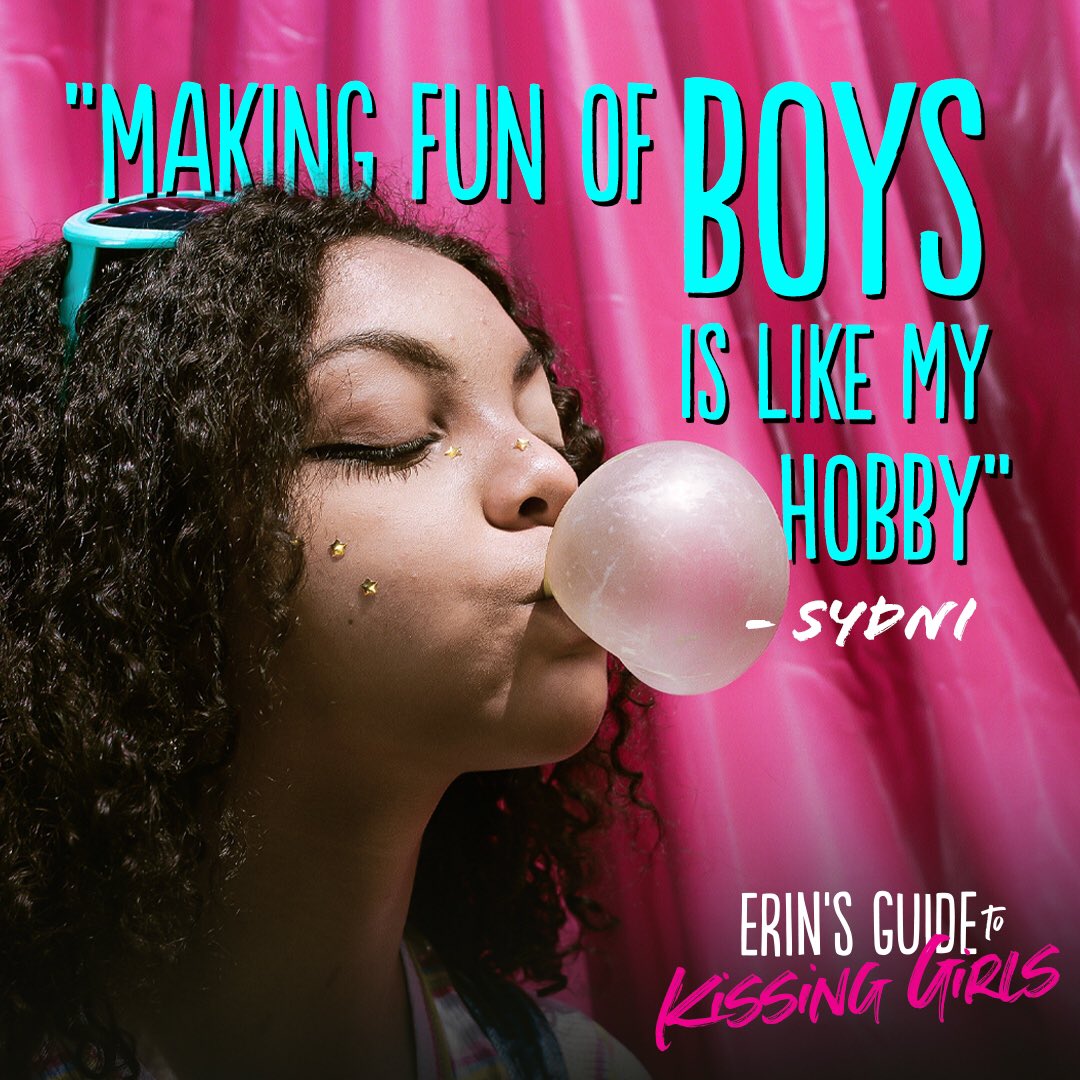QuiverDistrib's tweet photo. If you can’t relate to these three middle schoolers in one way or another, were you even a tween? 💘🥹 Fall in love with the #ErinsGuideToKissingGirls gang today. Buy or rent NOW. https://t.co/jyMO8k6GPE