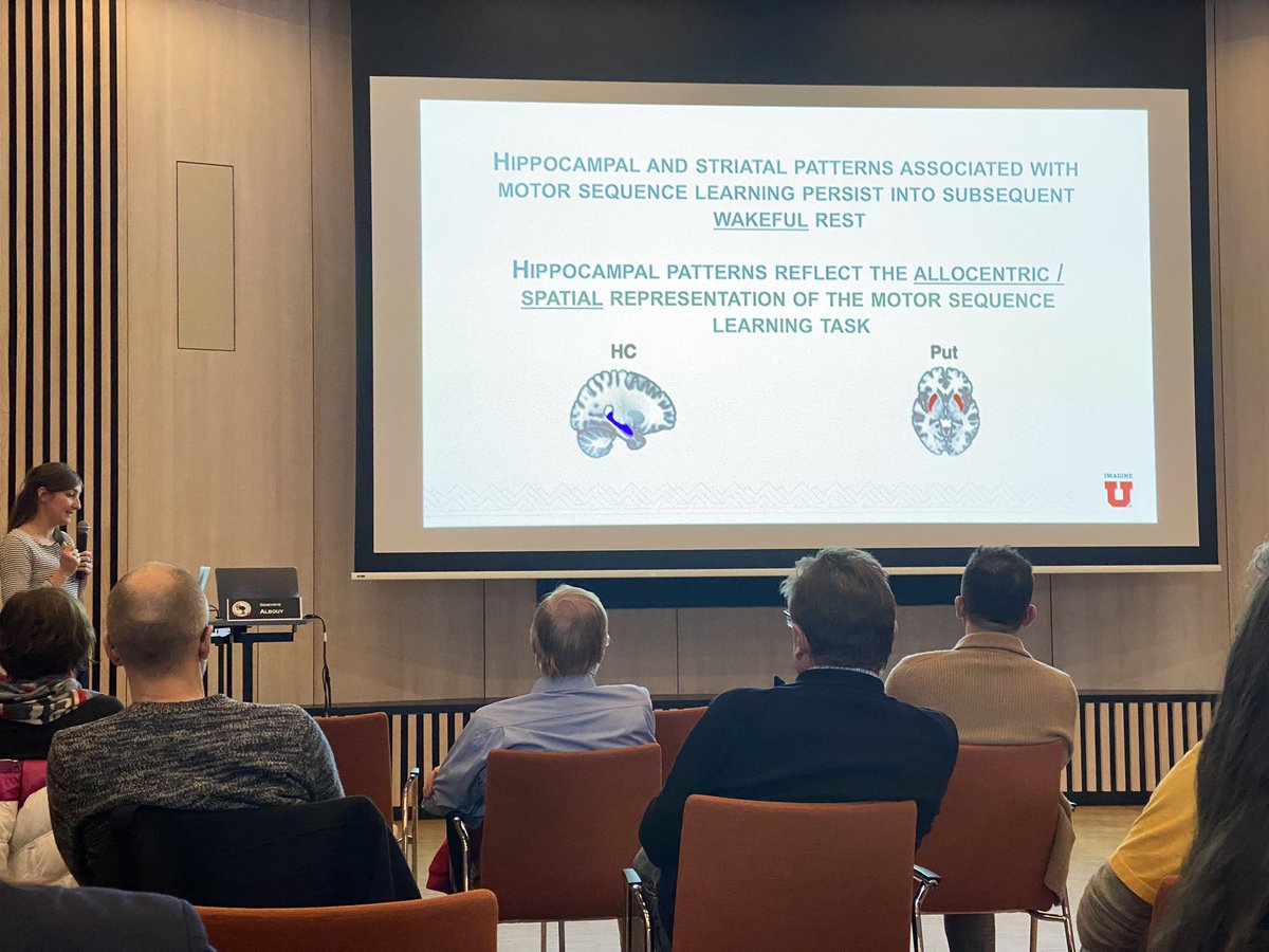 ImagingDk's tweet photo. @AlbouyGenevieve gave an amazing talk about the role of hippocampus in the consolidation of motor memories π§ ππΎ #DKwinter #SleepSki https://t.co/DrIkwd45m1