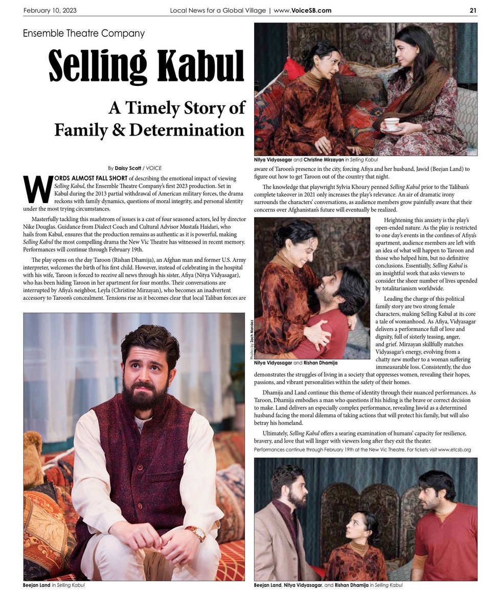 BeejanLand's tweet photo. REVIEW OF @etcsb’s  #SellingKabul written by @greatscott_sd congrats to all! 🙏🏼 https://t.co/FqzRYig7Vv