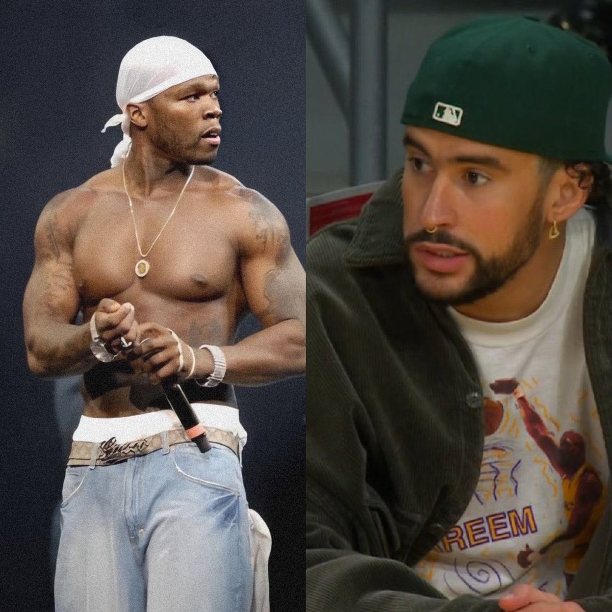AccessBadBunny's tweet photo. “The Grammys need to be check about this. Fvcking Bad Bunny bigger than everybody right now and you can’t pay for close caption. Wtf is this speaking Non-English”. — 50 Cent on Instagram. https://t.co/NtZRmXZumX