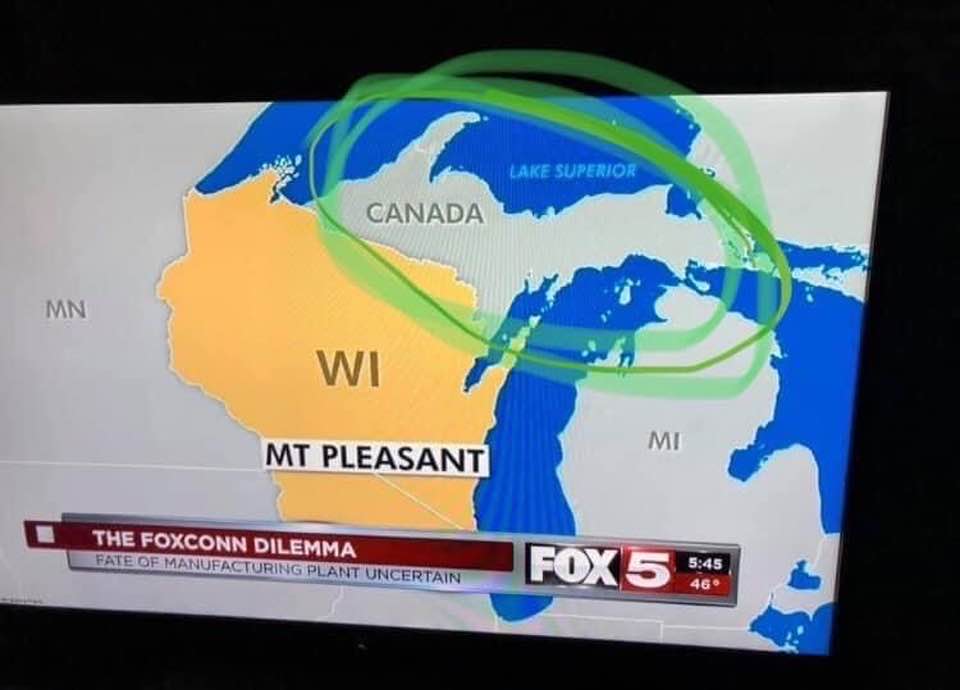 Um @fox5ny I think your editing department needs to do more research about US states in the USA because THAT is not Canada eh! Where do #Yoopers come from? Again NOT Canada.. #UPofMichigan