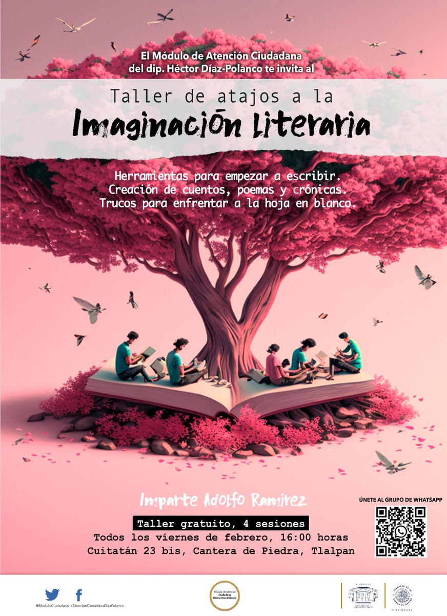 ModuloCiudadano's tweet photo. Llegaron nuevos y nuevas imaginantes al Taller de Atajos a la imaginación literaria que se imparte a través del Módulo de Atención Ciudadana del dip. @diazpol, ahora en su modalidad mixta (presencial y virtual). Mañana viernes se impartirá la segunda sesión ¡les esperamos! https://t.co/Jff3R4ZfwU