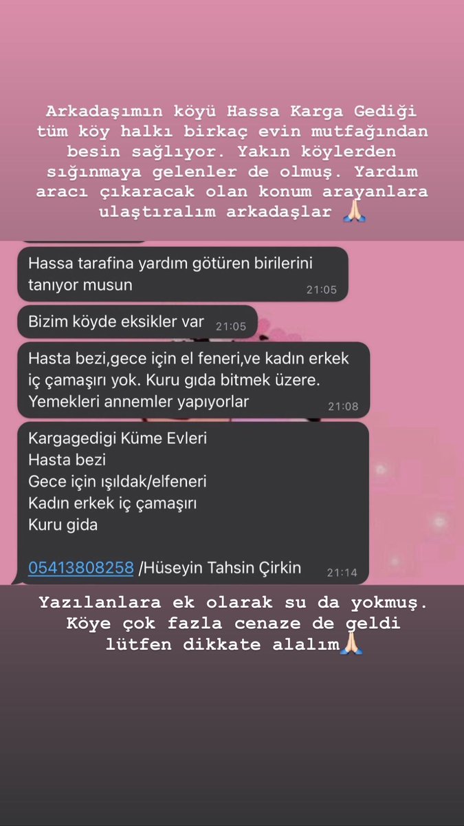 r_aynen's tweet image. Arkadaşımın köyü. Teyitli bilgi. Lütfen yayalım belki yardımcı olabilecek birilerine ulaştırırız.  #YARDIM #deprem #Afat @ahbaphatay @ahbap