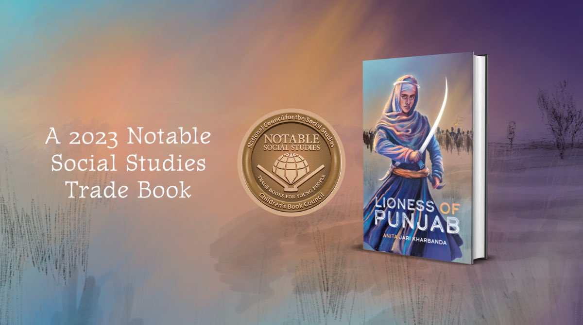 Yali Books (@yalibooks) on Twitter photo We are thrilled to announce that LIONESS OF PUNJAB is a 2023 Notable Social Studies Trade Book! Huge congratulations to author <a href="/jarianita/">Anita Kharbanda is ON SUB!</a> for this honor👏🏽👏🏽👏🏽
Thank you, <a href="/NCSSNetwork/">National Council for the Social Studies (NCSS)</a> and <a href="/CBCBook/">Children's Book Council</a> for shining a light on impactful #socialstudies books. #nsstb2023 We are thrilled to announce that LIONESS OF PUNJAB is a 2023 Notable Social Studies Trade Book! Huge congratulations to author <a href="/jarianita/">Anita Kharbanda is ON SUB!</a> for this honor👏🏽👏🏽👏🏽
Thank you, <a href="/NCSSNetwork/">National Council for the Social Studies (NCSS)</a> and <a href="/CBCBook/">Children's Book Council</a> for shining a light on impactful #socialstudies books. #nsstb2023