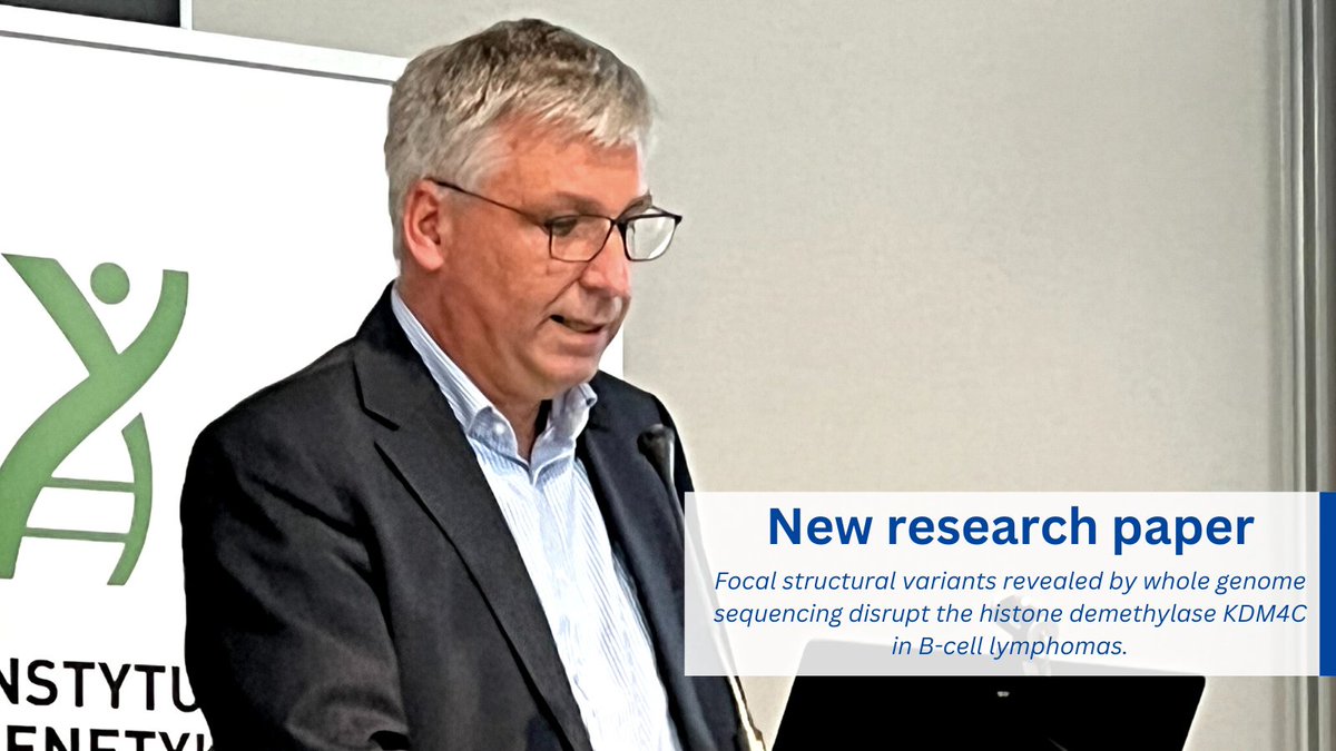 NEXT_LEVEL Project (@nextleveleu) on Twitter photo A new article on #lymphoma #research was published in <a href="/Haematologica/">Haematologica</a> by prof. Reiner Siebert from <a href="/uni_ulm/">Universität Ulm</a>, prof. Maciej Giefing from <a href="/igcpan/">Instytut Genetyki Człowieka PAN</a> and other excellent #researchers.
tiny.pl/w4kqr
<a href="/ugent/">UGent</a> <a href="/crighent/">CRIG</a> <a href="/researchumcg/">Research UMCG</a> <a href="/ChariteBerlin/">Charité - Universitätsmedizin Berlin</a> @unileipzig <a href="/UniHeidelberg/">Uni Heidelberg</a> A new article on #lymphoma #research was published in <a href="/Haematologica/">Haematologica</a> by prof. Reiner Siebert from <a href="/uni_ulm/">Universität Ulm</a>, prof. Maciej Giefing from <a href="/igcpan/">Instytut Genetyki Człowieka PAN</a> and other excellent #researchers.
tiny.pl/w4kqr
<a href="/ugent/">UGent</a> <a href="/crighent/">CRIG</a> <a href="/researchumcg/">Research UMCG</a> <a href="/ChariteBerlin/">Charité - Universitätsmedizin Berlin</a> @unileipzig <a href="/UniHeidelberg/">Uni Heidelberg</a>