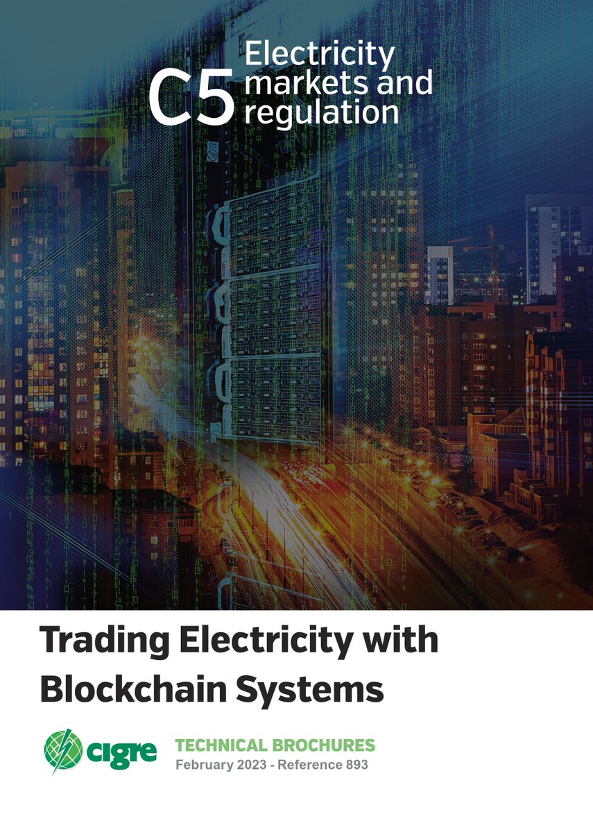 pesrlab's tweet photo. The CIGRE technical brochure on “Trading Electricity with Blockchain Systems” has just been published. Dr. Mohammadi, Director of Power and Energy Systems Research Laboratory, served as the Canada representative of CIGRE WG C5.33.
@CIGREWorld https://t.co/N0I9XhDrNC