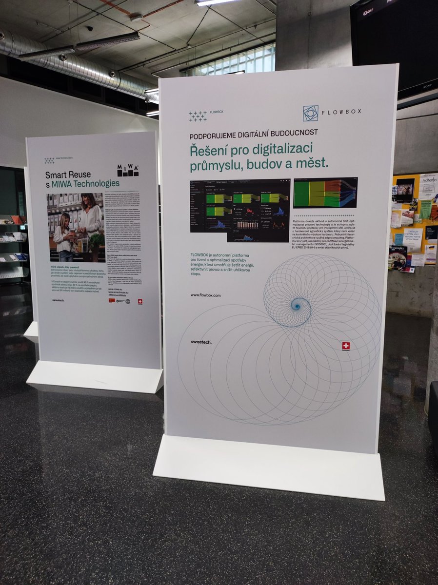 FlowboxEnergy's tweet image. Thanks to the great SwissTech team we are once again pleased to be a part of the exhibition ‘Can Tech Save the World?’ 🌍
…and as we believe it really can, visit our stand in Ústí nad Labem between 1/4 and 4/5! 🌱