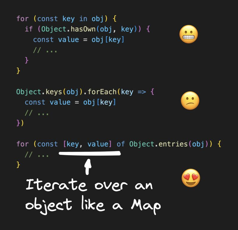 0xBanana's tweet image. iterating over javascript objects is a hassle, here is how you can make it easier
#programming #JavaScriptLovers #js