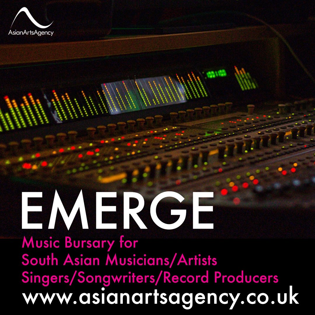 Our EMERGE music bursary is all set to inspire & support South Asians wanting to develop a career in the music industry. Deadline 23 Feb. More info: bit.ly/3Xl2ARY @bobbyfriction @djritu1 @TazzzArtist @MumzyStranger @planetParle @bbcasiannetwork #music #asianmusic