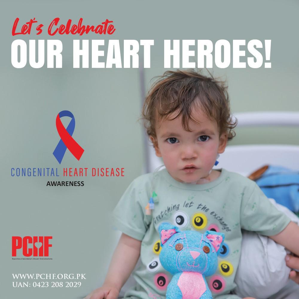 February is #HeartMonth. Let’s wholeheartedly support @CHDHospital & @captainmisbahpk on the journey to #ConqueringCHD by helping raise #CHDAwareness & celebrating #HeartHeroes who defeated #CHD. #PlayYourPartSaveLittleHearts