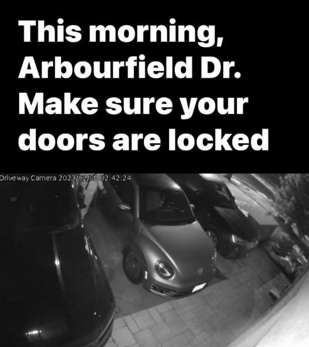 MillcroftAD's tweet photo. Millcroft residents are reporting more car break ins this week on Arbourfield and Montrose. #burlon #millcroftcommunity. @AngBentivegna @MariannMeedWard @InsideHalton https://t.co/AyrTLnoWZT