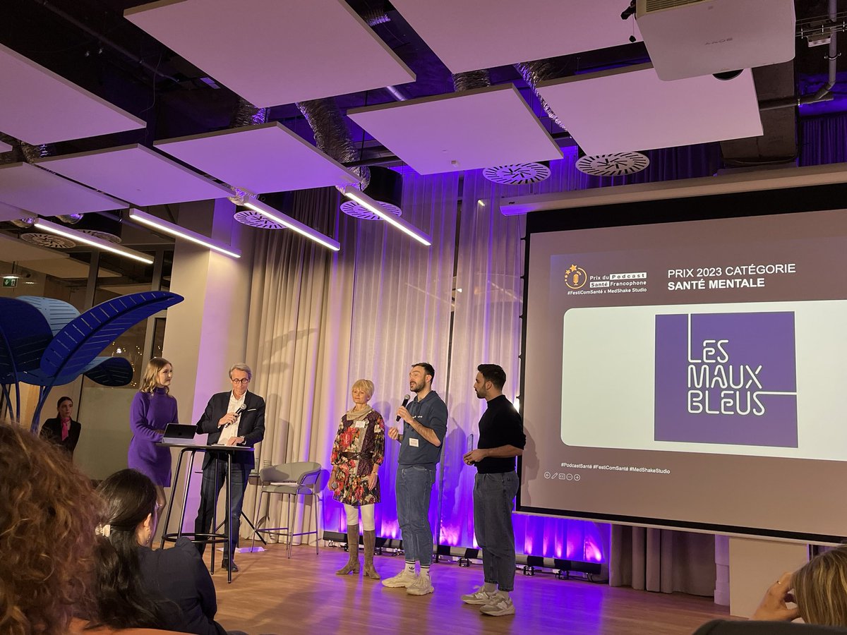 #SanteMentale plus #humain et #reel sans catastrophisme : Les Maux Bleus, très touchant, c’est le lauréat du prix de la catégorie !
#podcastsante #Festicomsante