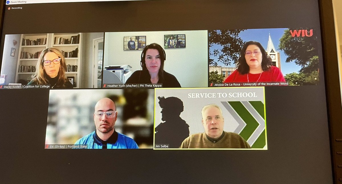 🎉Thank you <a href="/mycoalition/">Coalition for College</a> for inviting me to serve on the Engaging &amp; Recruiting Transfer Students webinar panel! Appreciate the opportunity to represent <a href="/PHITHETAKAPPA/">Phi Theta Kappa Honor Society</a>! 🎓#highered #emchat  #IAMPTK #PTKConnect