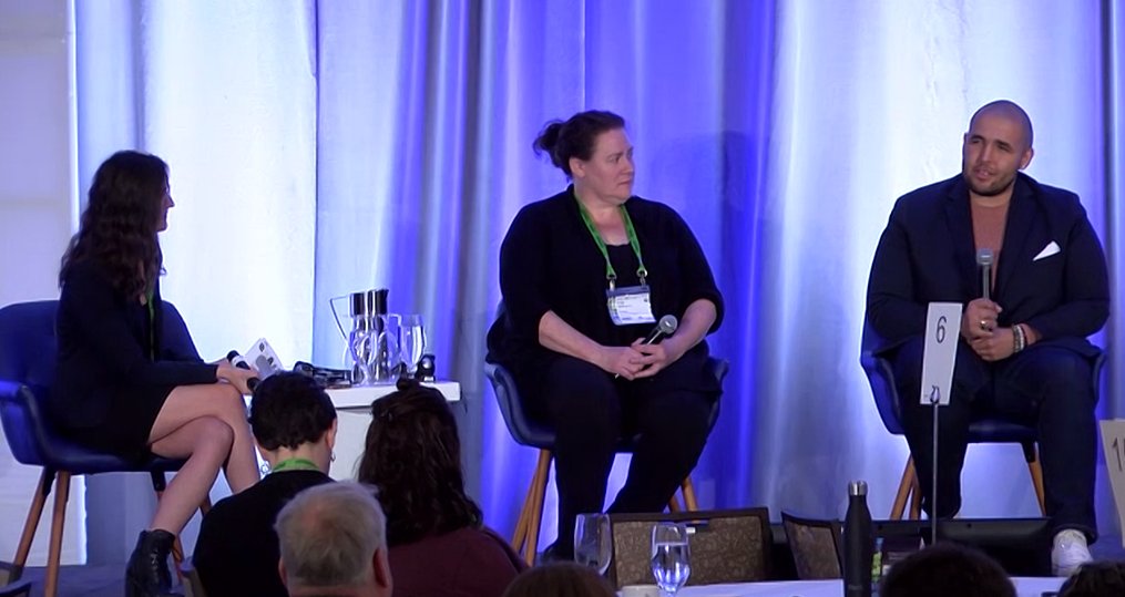 brynkus's tweet photo. "For me to get the whole story, I need to meet people in the places they feel safe." -Councilor Courtney Walcott on community engagement done effectively 👏👏👏 #SCC2023 #Connect4theFuture https://t.co/yIKzvpBLCB