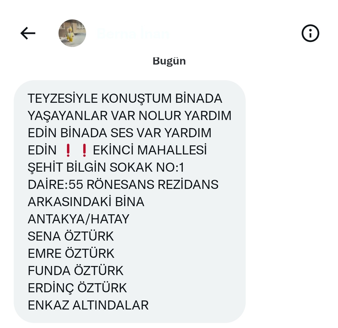 MilkandVkookies's tweet photo. Antakya/ Hatay da hâlâ enkaz altından sesler geliyormuş. Lütfen olabildiğince yayalım felaketin ortasına düştük ve elimizden geldiğince herkesin sesi olalım lütfen. #depremsondakika #Turkey #TurkeySyriaEarthquake #hatay #hatayantakya @danlabilic @haluklevent @OguzhanUgur https://t.co/EB8cRqAwpp