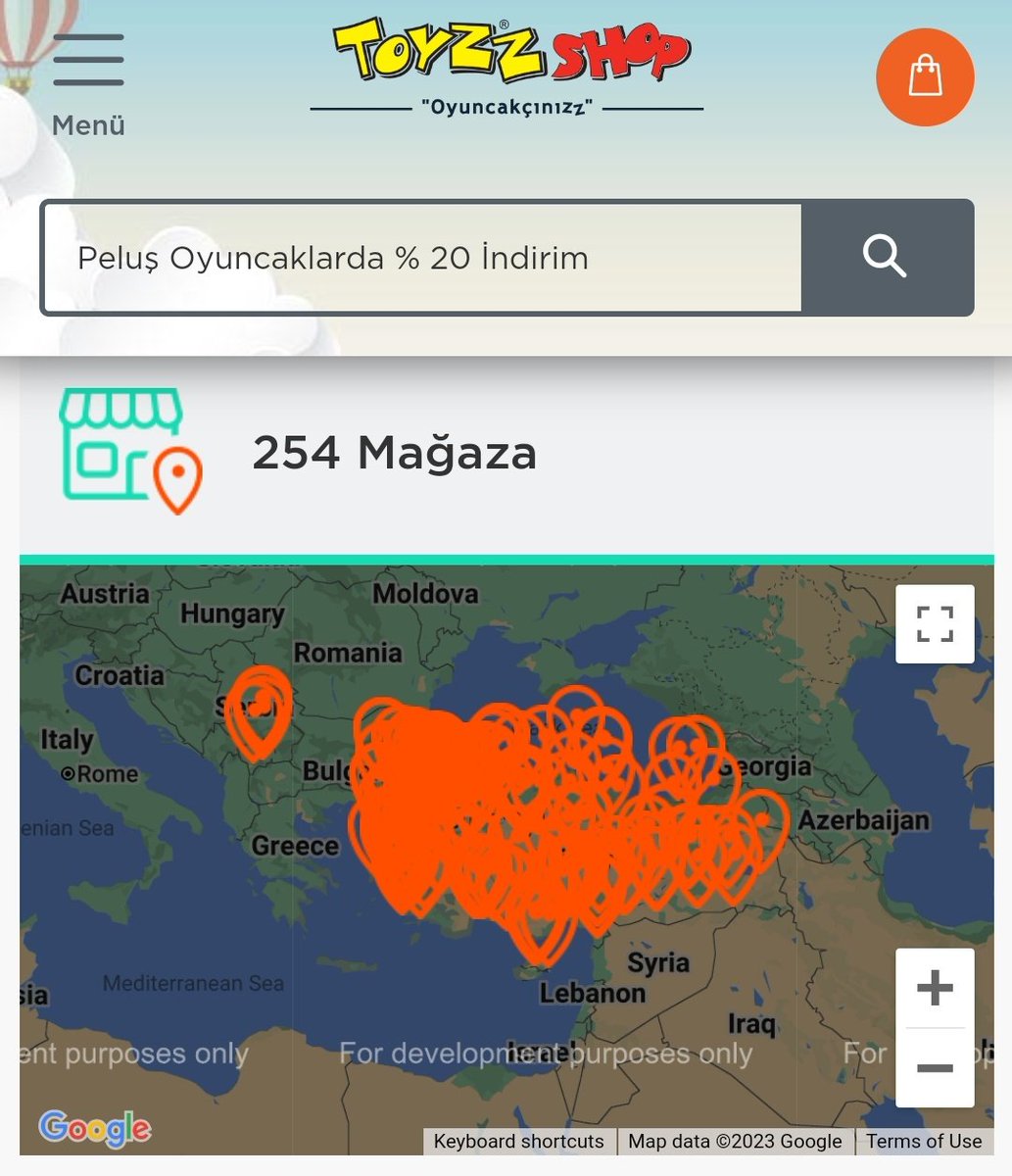 türkiye'nin her yerinde mağazanız var. deprem bölgesindeki çocuklara oyuncak gönderin, bir an olsun korkuyu unutsunlar. lütfen. <a href="/toyzzshop/">Toyzz Shop</a>