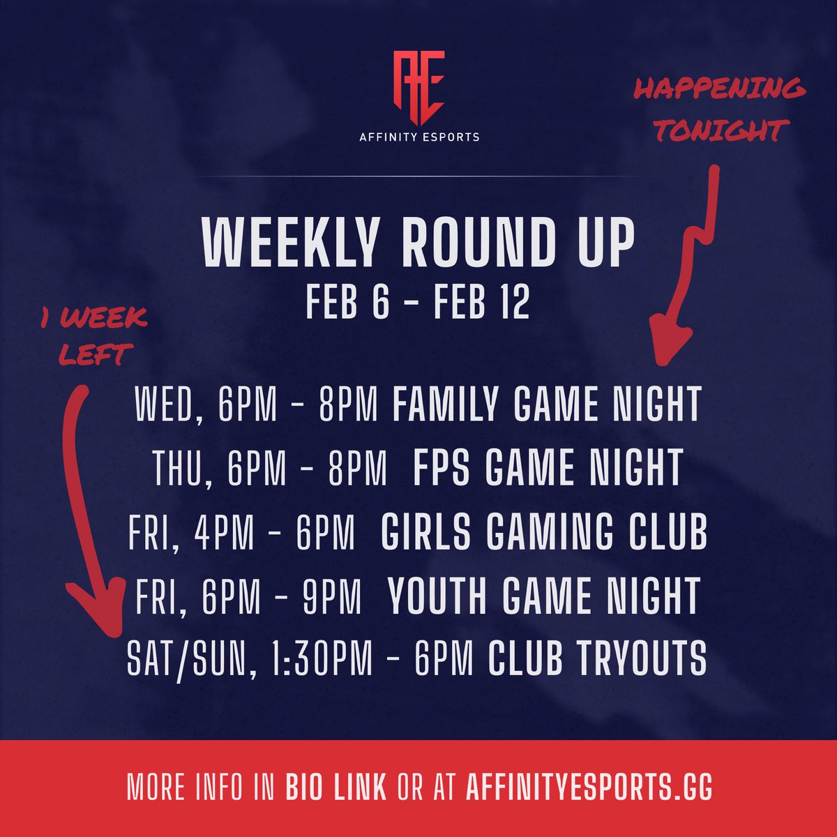 AffinityEsprtGG's tweet photo. Weekly Round Up is here. Things are heating up 🔥! #ctesports #connecticutesports #ctgamers #esports #gaming #connecticut #ct #newtownct #bethelct #brookfieldct #monroect #trumbullct #southburyct #youthesports #esportsedu #recreation #parksandrec #parksandrecreation https://t.co/GV9AgmbMfW