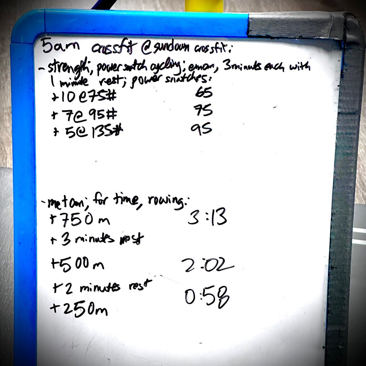 benomix's tweet image. #크로스핏 #snatchday #powersnatch #barbellcycling #concept2 #rowing #역도 #crossfit #healthandfitness #exercise #운동 #weightlifting #health #건강 :-) (@ Sundown CrossFit in Santa Clara, CA) swarmapp.com/c/ezZSuPU0tSZ